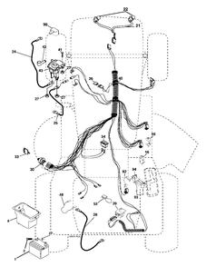 Electrical Diagram and Parts List for 425014X92E (960140001-00)(2005) Murray Lawn Tractor