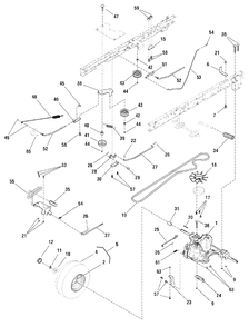 Motion Drive Group - Hydro Drive - Hydro Gear 310-0510 (7500499) Diagram and Parts List for MT24460 (7800564)(2009) Murray Lawn Tractor