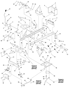 Frame Group - Welded Axle Diagram and Parts List for MT155380 (7800561)(2009) Murray Lawn Tractor