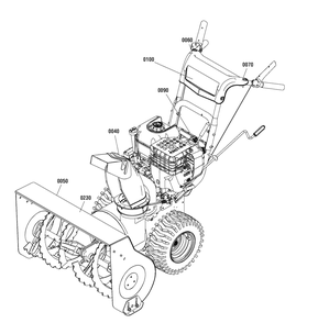 Decals Diagram and Parts List for 800-24 (1695775)(2009) Murray Snow Blower