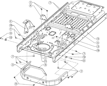 Part Location Diagram of 703-09578K-0638 Husky HKY PART