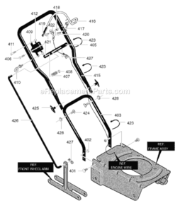 Page B Diagram and Parts List for EV3550X4NA  Murray Edger