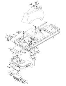 Frame And Electrical Diagram and Parts List for M200-46 (RZT-46)(2015) Murray Lawn Tractor