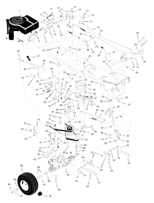 Motion Drive Diagram and Parts List for 309300X30A 2003 Murray Lawn Tractor