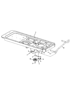 Frame And Drive Idler Assembly Diagram and Parts List for MZ2142 (17AC2ACS058)(2012) Murray Lawn Tractor