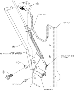 Manual Pto Diagram and Parts List for 13CC26JD058 2018 Murray Lawn Tractor