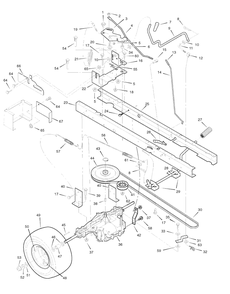 Motion Drive Diagram and Parts List for 405021X151 (7800320)(2008) Murray Lawn Tractor