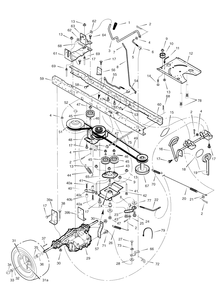 Motion Drive Diagram and Parts List for 425307X51A (7800282)(2008) Murray Lawn Tractor