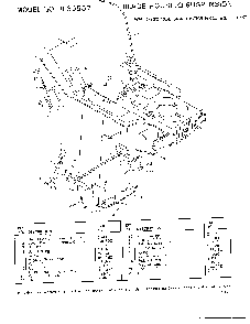 Blade housing suspension Diagram and Parts List for 8-36557  Murray Lawn Tractor