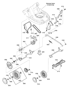 Wheel And Axles Group - Self Propelled (884146) Diagram and Parts List for 550 (884146)(2010) Murray Lawn Mower