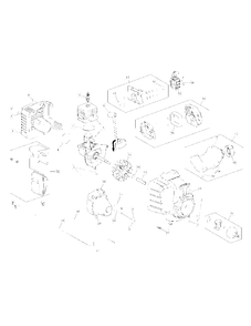 Engine Assembly Diagram and Parts List for MS2560 41CDZ22C768 Murray Trimmer