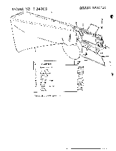 Grass bagger Diagram and Parts List for 37427  Murray Lawn Mower