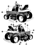 Part Location Diagram of 402463 Murray Decal, Performance Hood