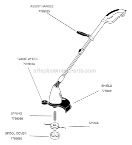 Page A Diagram and Parts List for HTE461501  Murray Trimmer