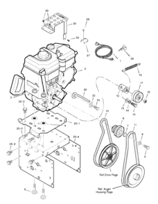 Page A Diagram and Parts List for LP1695444-726E 2008 Murray Snow Blower