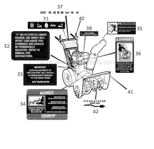 Part Location Diagram of 1741700YP Murray Decal, 726E