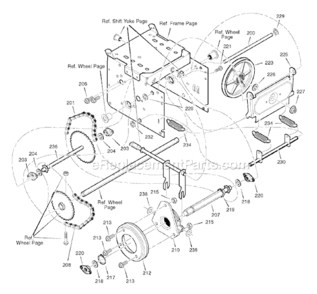 Page D Diagram and Parts List for LP1695444-726E 2008 Murray Snow Blower