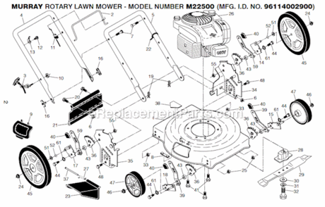Part Location Diagram of 160831 Murray Discharge Guard
