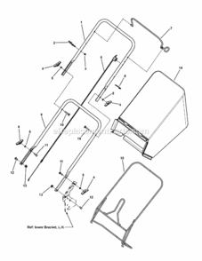 Handles_And_Controls Diagram and Parts List for M22550 7800453 2010 Murray Lawn Mower
