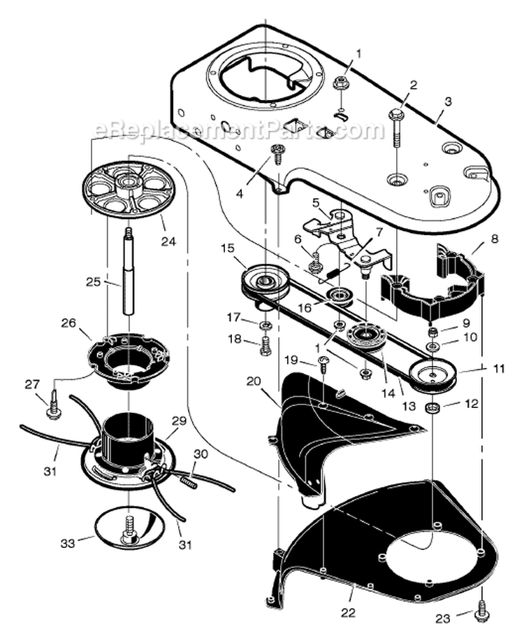 Page A Diagram and Parts List for TM5000X11E  Murray Trimmer