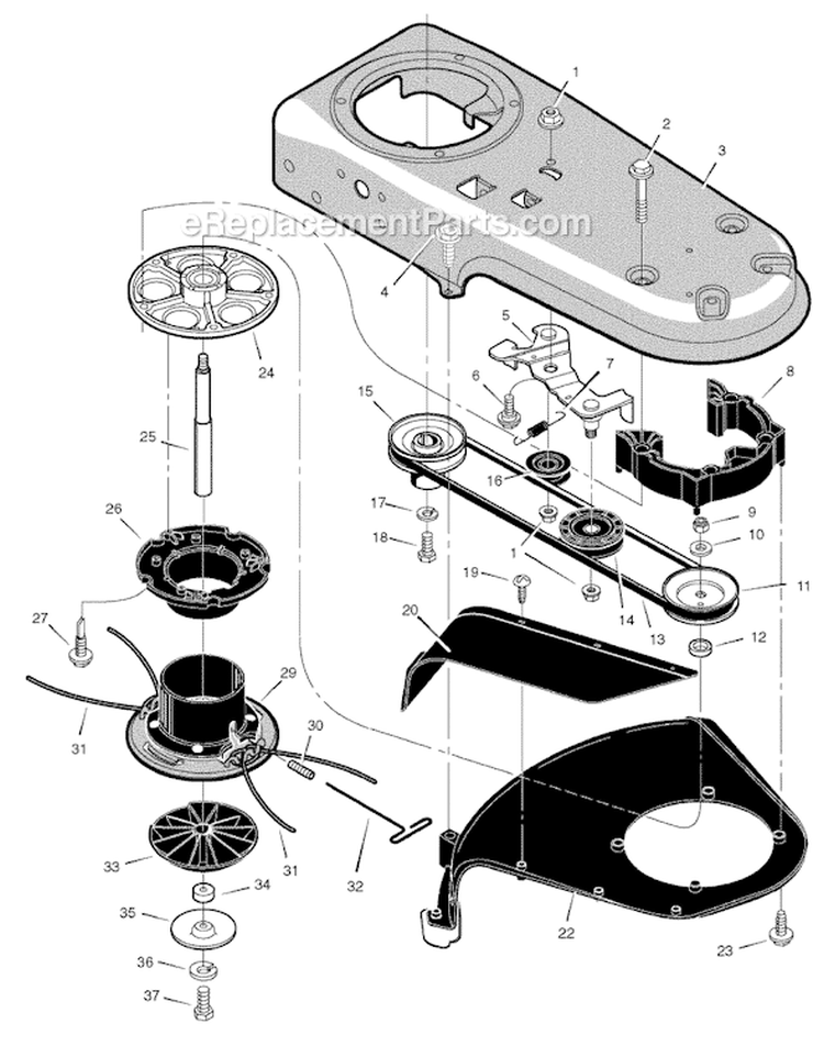 Page A Diagram and Parts List for TM5000X89B  Murray Trimmer