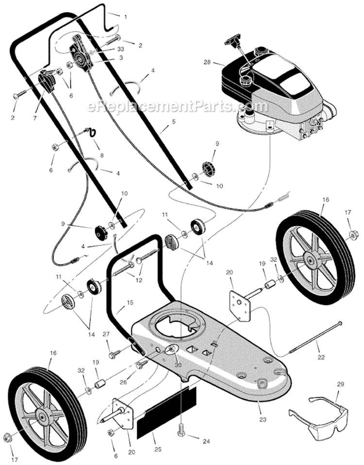 Page B Diagram and Parts List for TM5000X89B  Murray Trimmer