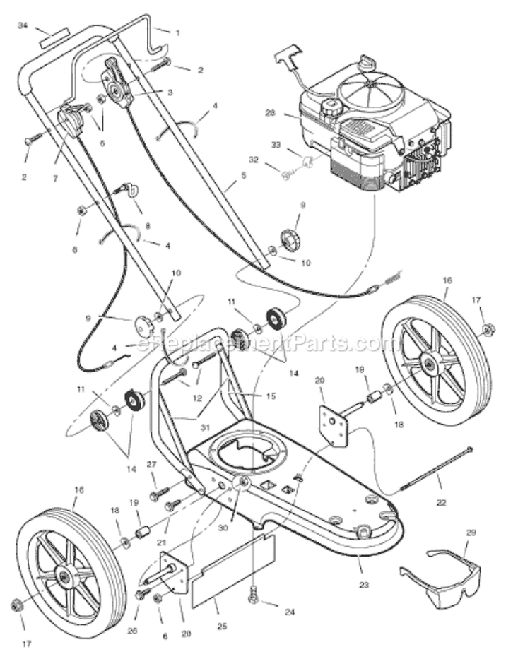 Page B Diagram and Parts List for TM6000X11NA  Murray Trimmer