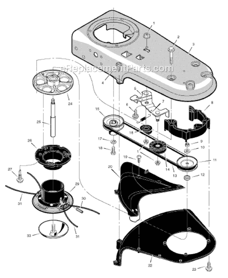 Page A Diagram and Parts List for TM6000X50NA  Murray Trimmer