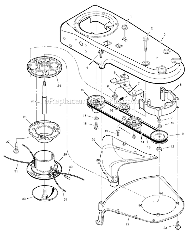 Page A Diagram and Parts List for TM6000X51NA  Murray Trimmer