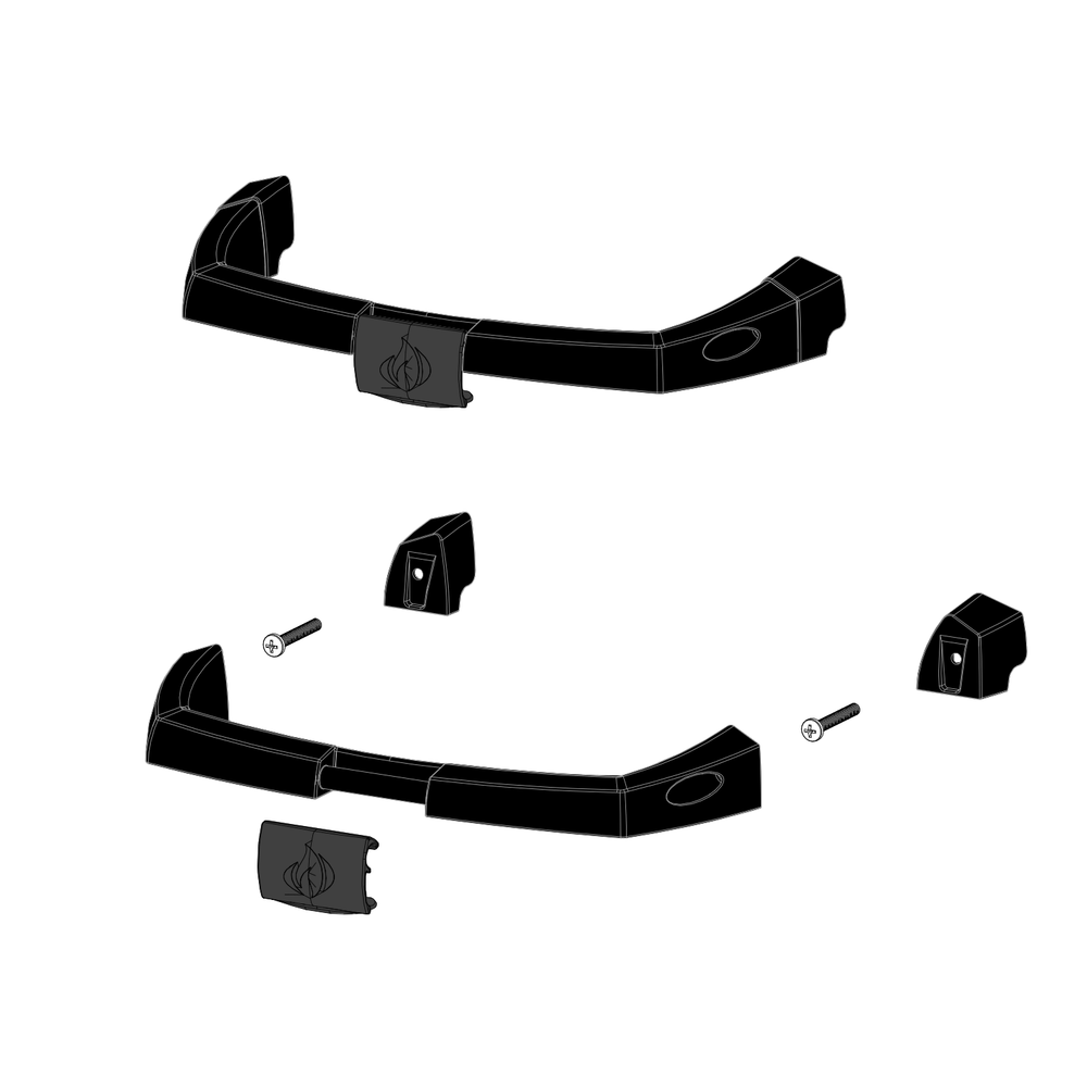 Top Handle Diagram and Parts List for TQ285X-BL-1  Napoleon Built-In Cooking