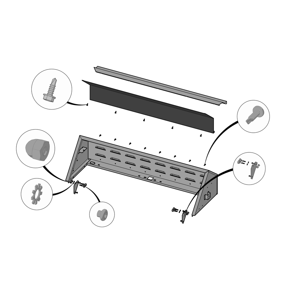 Hood Diagram and Parts List for BIG44RBNSS  Napoleon Built-In Cooking