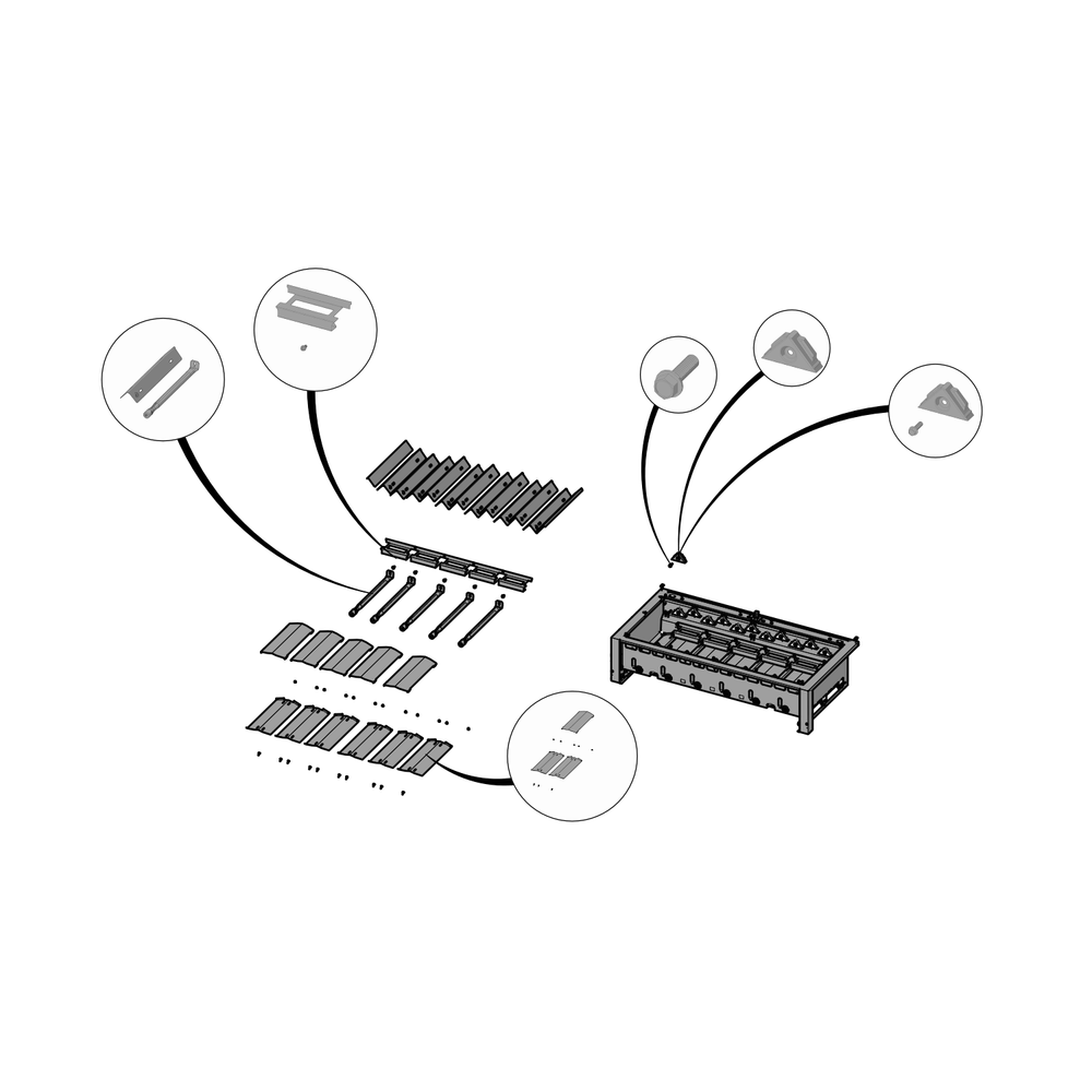 Base Assembly Diagram and Parts List for BIG44RBNSS  Napoleon Built-In Cooking