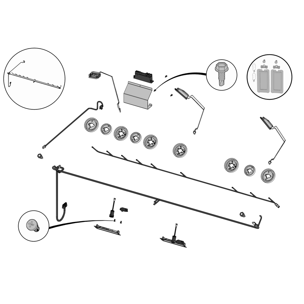 Main Electrical Diagram and Parts List for BIPRO825RBIPSS-3  Napoleon Built-In Cooking