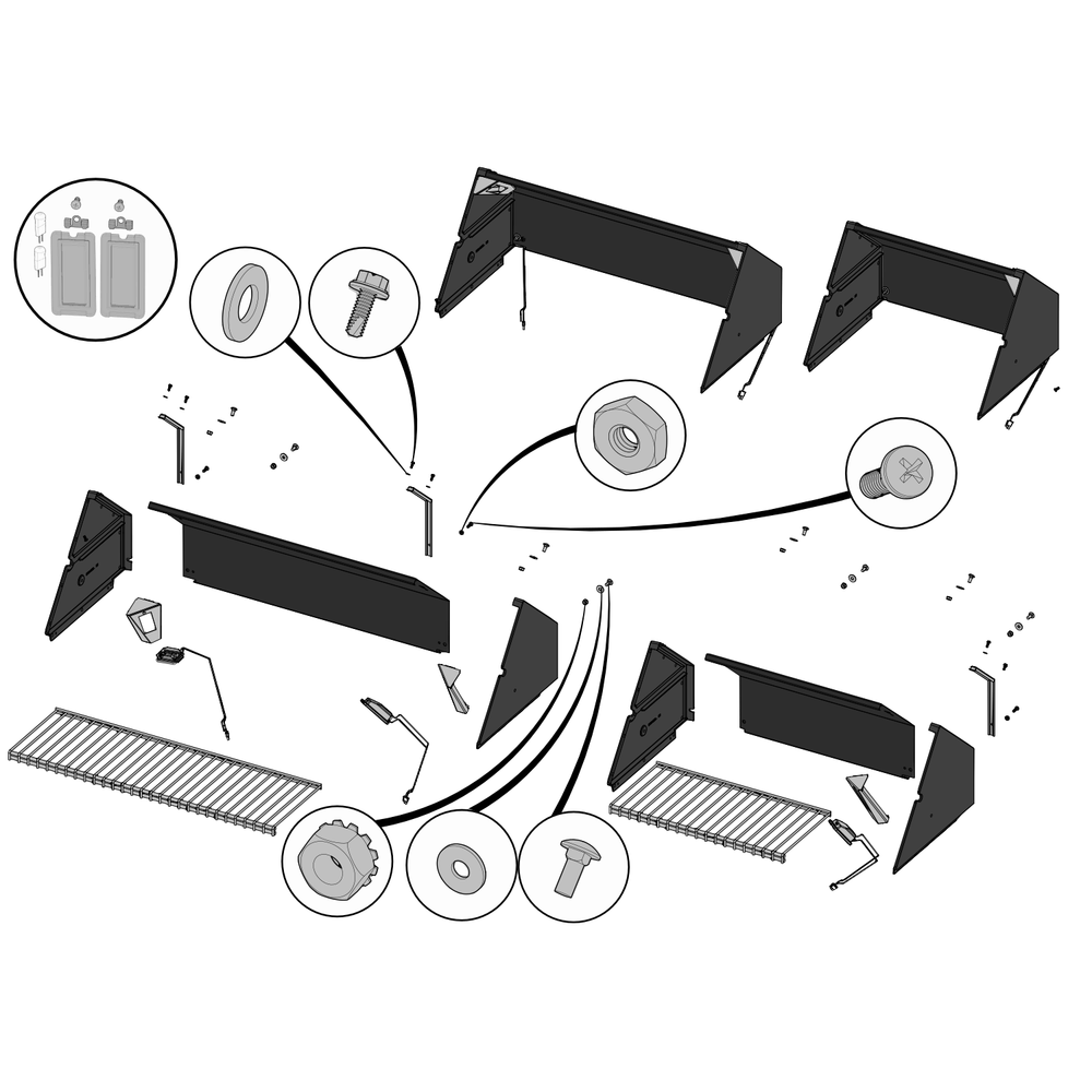 Hoods Diagram and Parts List for BIPRO825RBINSS-3  Napoleon Built-In Cooking