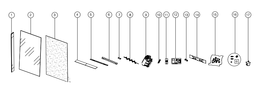 Section_1 Diagram and Parts List for NEFVC32H  Napoleon Fireplace & Insert