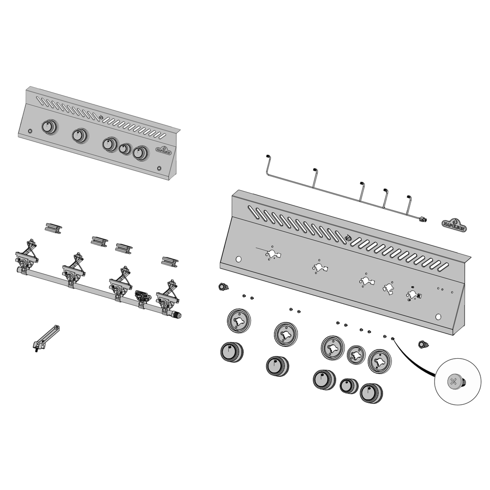 Control Panel Diagram and Parts List for BIG32RBPSS  Napoleon Built-In Cooking