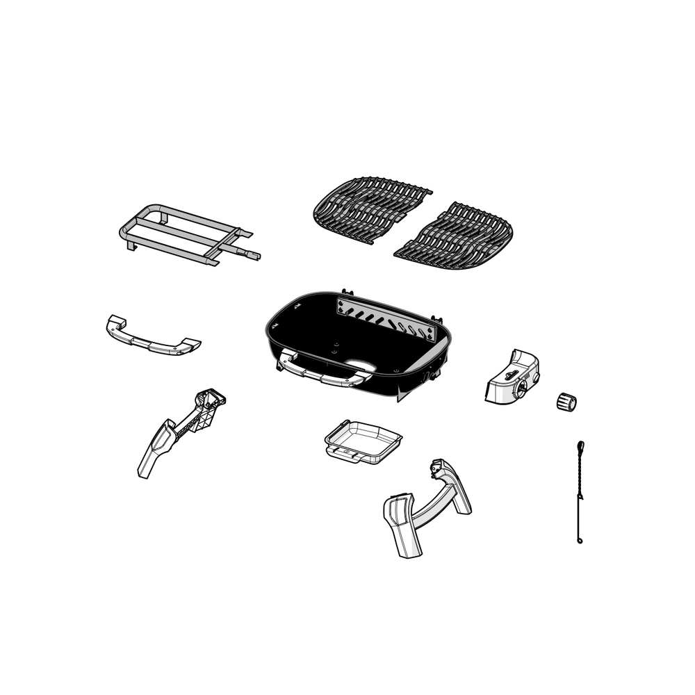Base Diagram and Parts List for TQ240-BL  Napoleon Built-In Cooking