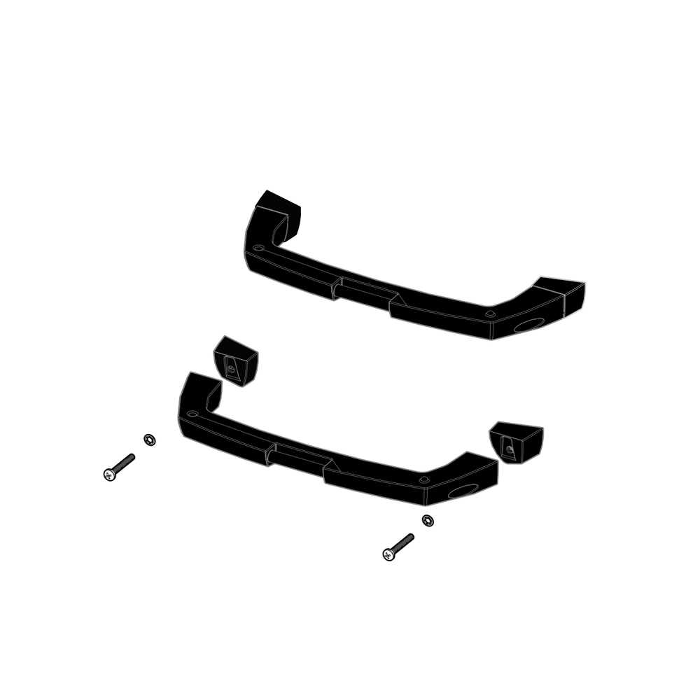 Bottom Handle Diagram and Parts List for TQ285-RD-1-A  Napoleon Built-In Cooking