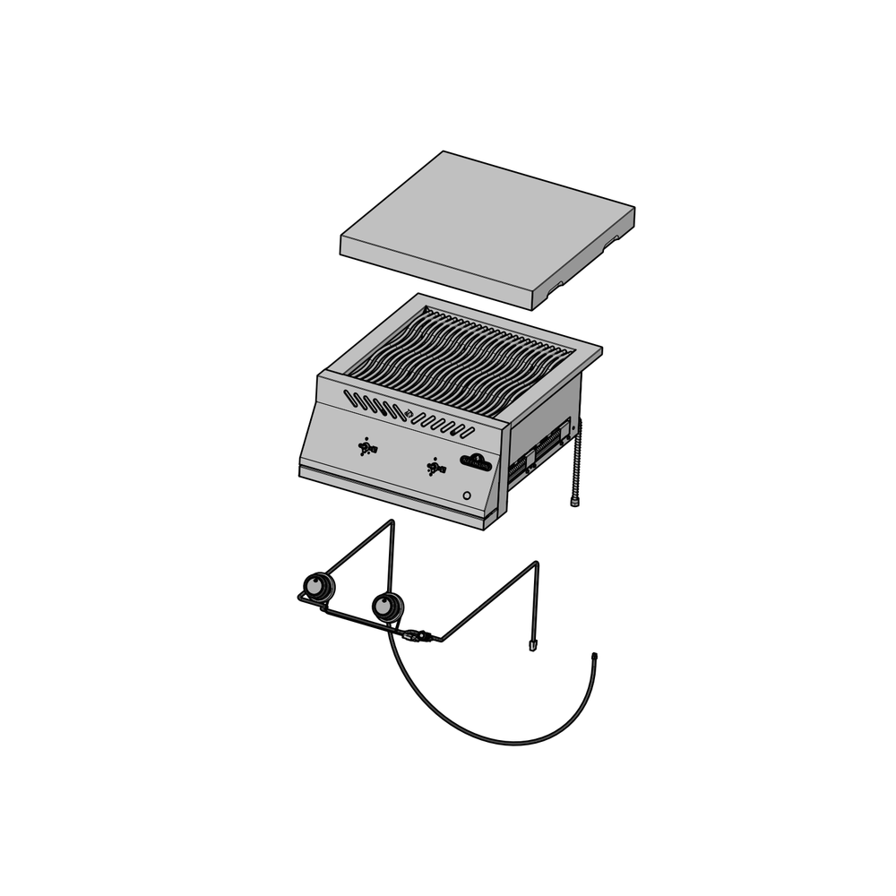Main Exploded Diagram and Parts List for BIB18IRNSS  Napoleon Grill
