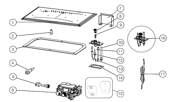 Section_3 Diagram and Parts List for B46NTRE  Napoleon Fireplace & Insert