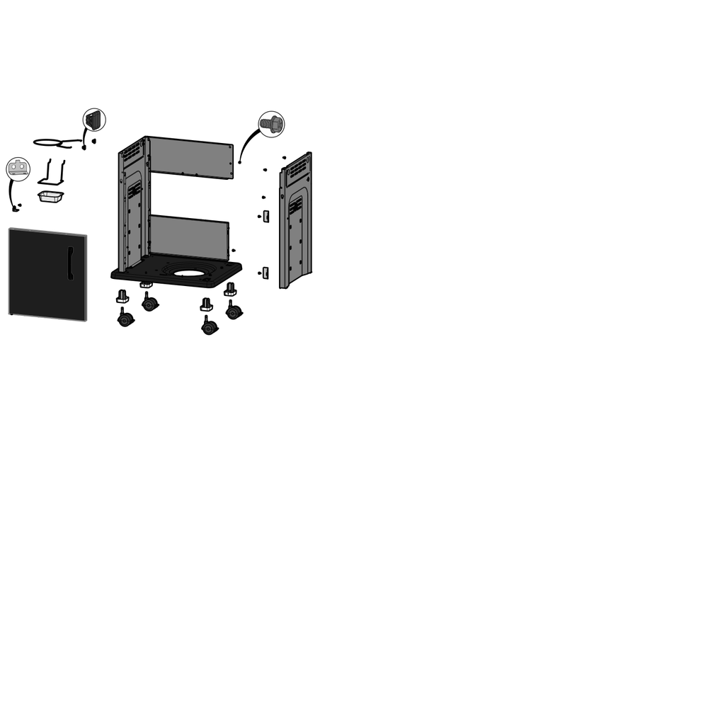 Cart Diagram and Parts List for R425NK-1  Napoleon Built-In Cooking