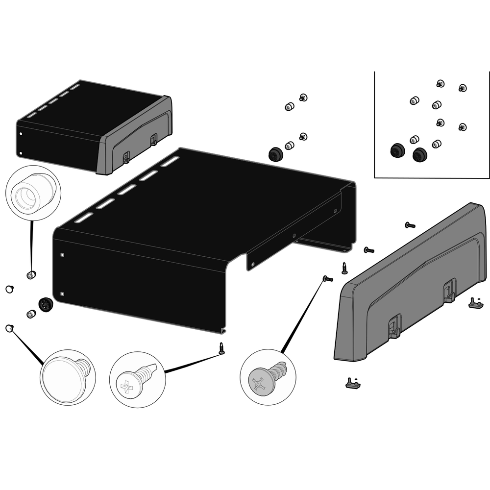 Shelf Diagram and Parts List for R525PK-1  Napoleon Built-In Cooking