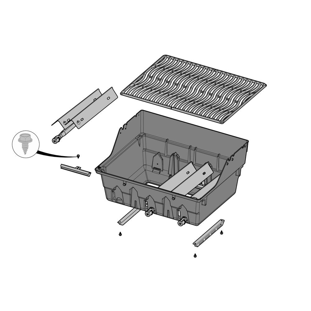 Base Assembly Diagram and Parts List for R425PK-1  Napoleon Built-In Cooking