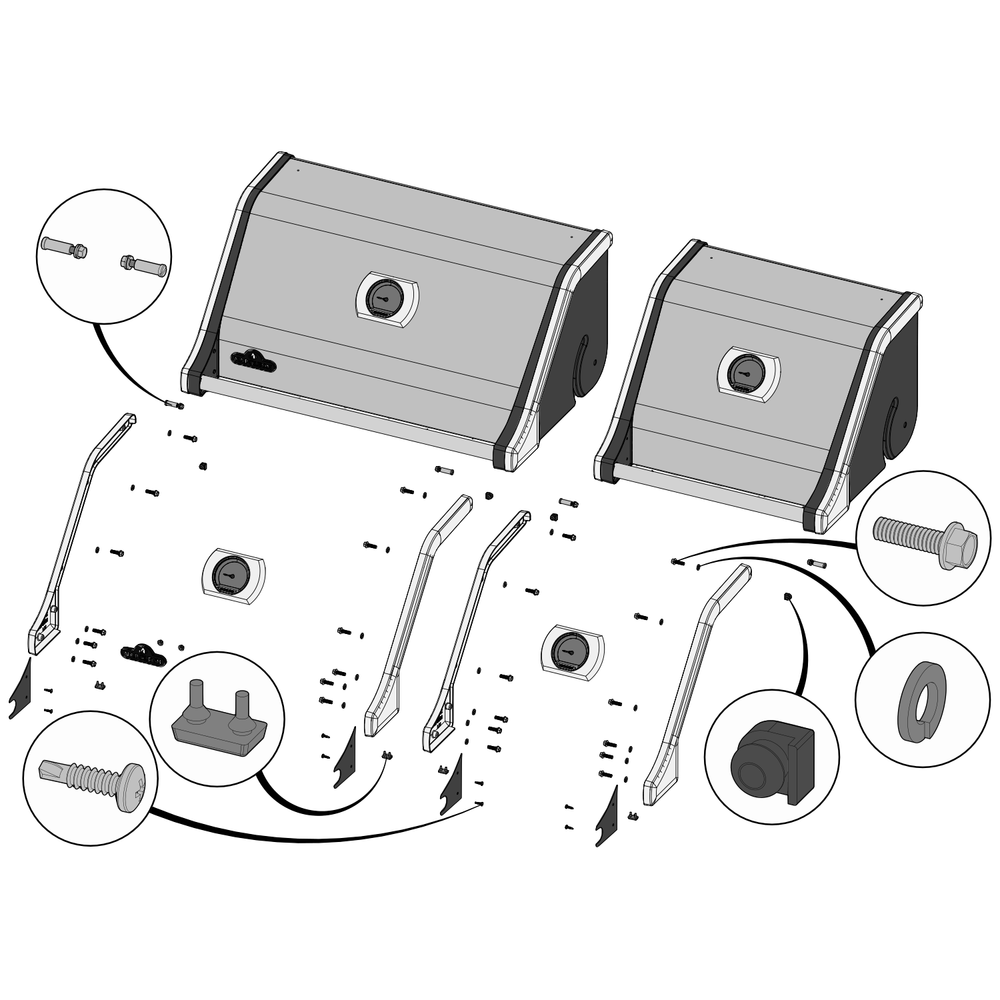 Lid Diagram and Parts List for PRO825RSBIPSS-3  Napoleon Built-In Cooking