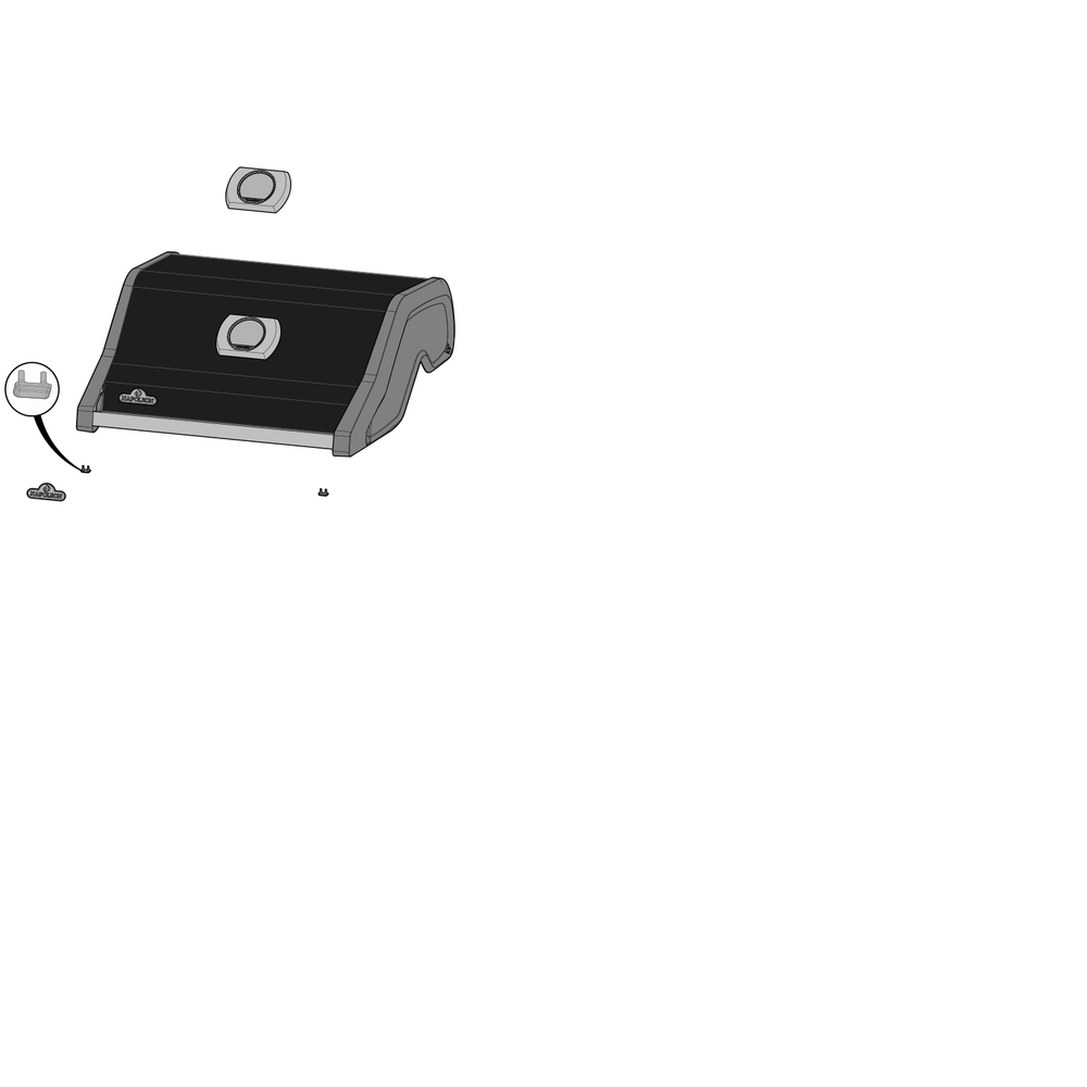 Lid Diagram and Parts List for R425NK-1  Napoleon Built-In Cooking