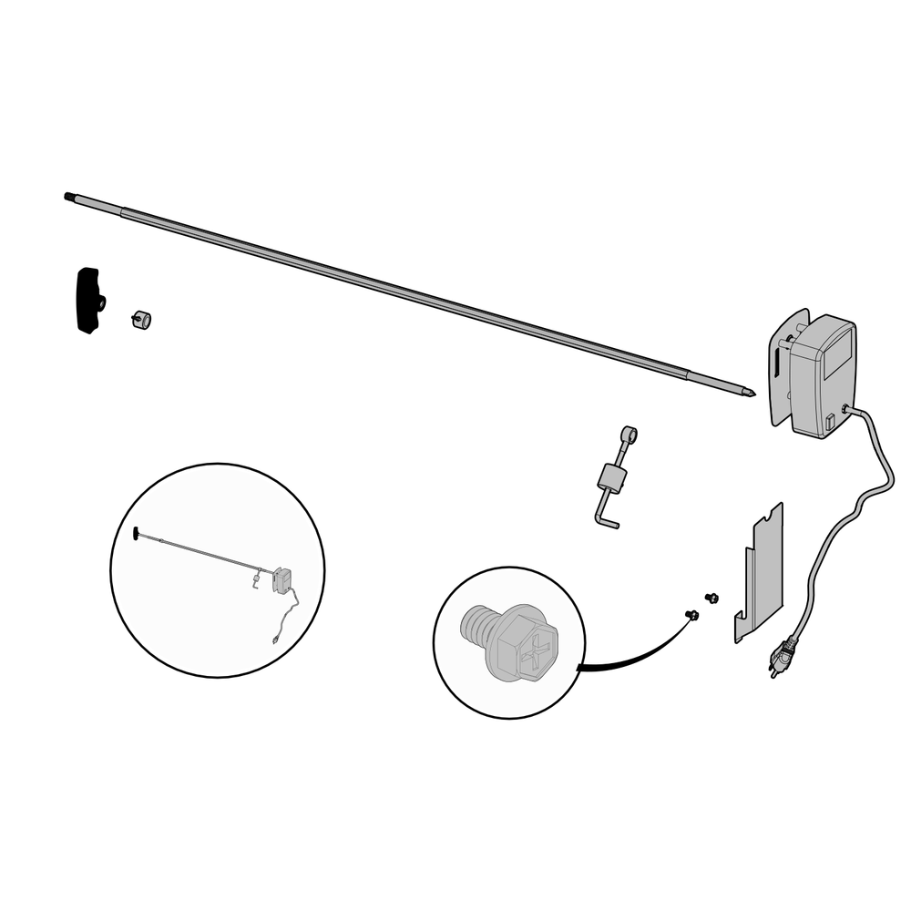 Rotissery Diagram and Parts List for BIPRO665RBPSS-3  Napoleon Built-In Cooking