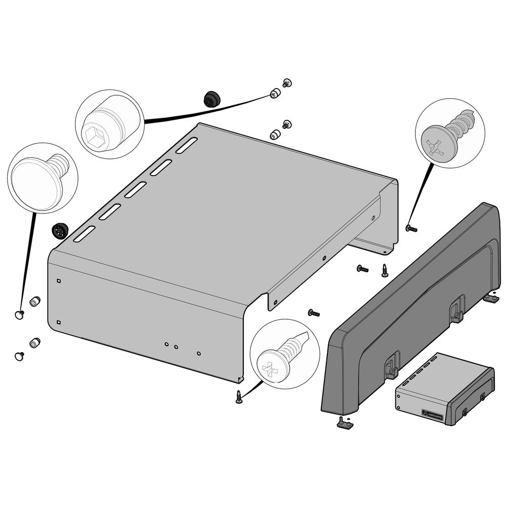 Side Shelf Diagram and Parts List for RXT425NSS-1  Napoleon Built-In Cooking
