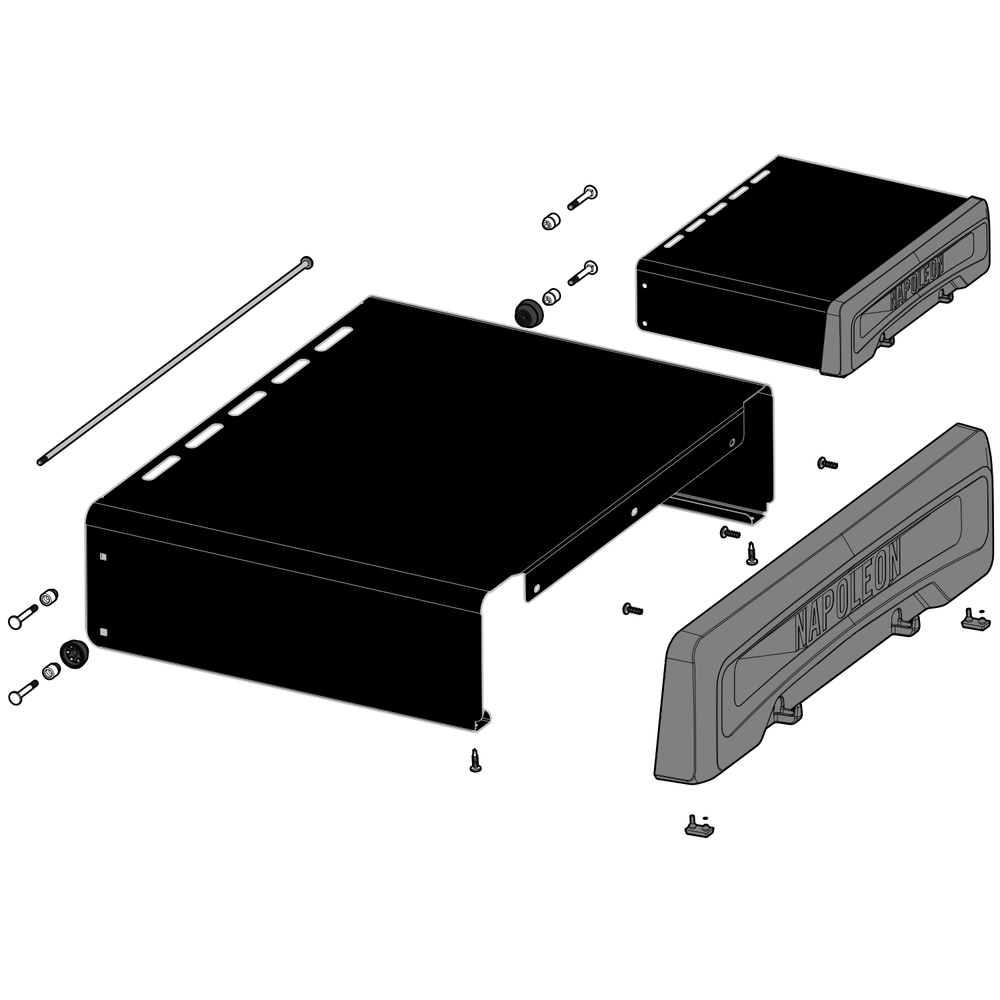 Right Shelf Diagram and Parts List for RXT625SIBNK-1  Napoleon Built-In Cooking