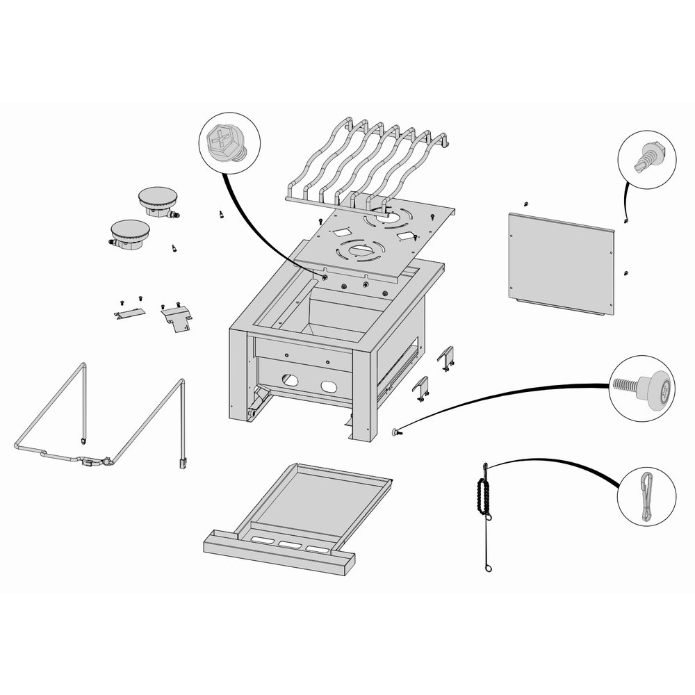Base Diagram and Parts List for BIB12RTPSS  Napoleon Grill