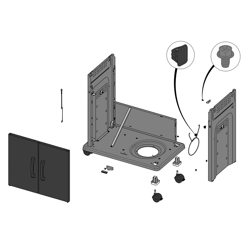 Cart Diagram and Parts List for RXT525SIBNK-1  Napoleon Built-In Cooking